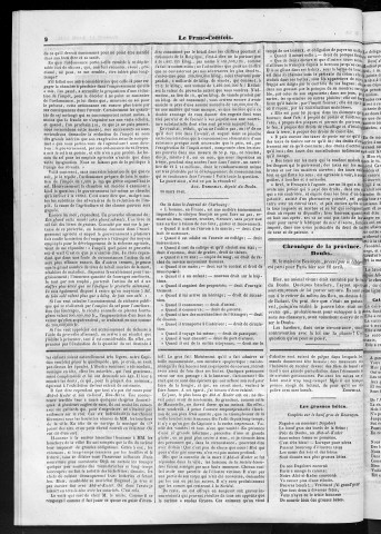 11/04/1846 - Le Franc-comtois - Journal de Besançon et des trois départements