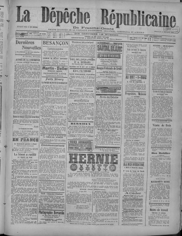 12/10/1919 - La Dépêche républicaine de Franche-Comté [Texte imprimé]