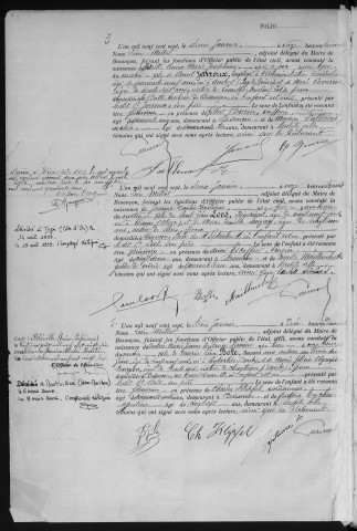 Registre des naissances, 1907
