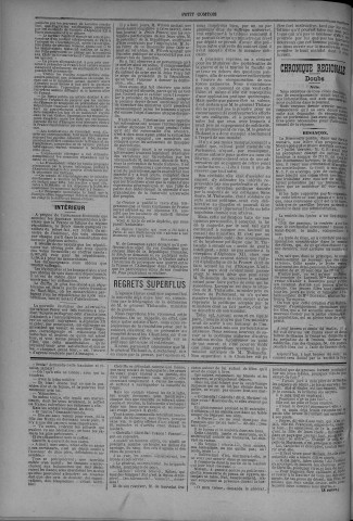 06/10/1883 - Le petit comtois [Texte imprimé] : journal républicain démocratique quotidien