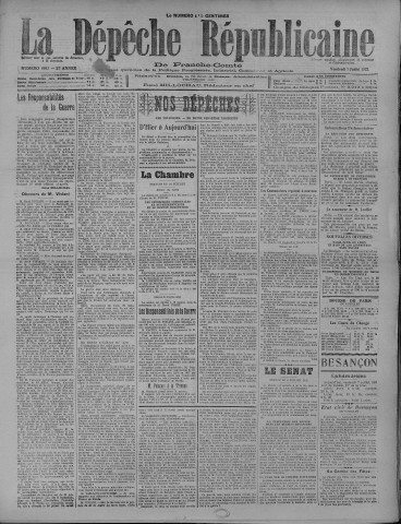 07/07/1922 - La Dépêche républicaine de Franche-Comté [Texte imprimé]
