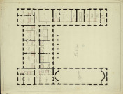 Plan de l'étage [2e étage de l'Hôtel de l'Intendance de Franche-Comté (Préfecture). Premier projet] [dessin] , [Besançon] : [s.n.], [1700-1799]