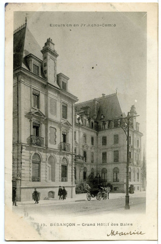 Besançon - Grand Hôtel des Bains [image fixe] , 1897/1903
