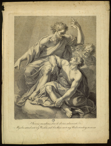 My son attend unto my wisdom, and bon thine ear to may Understanding [image fixe] / Pellegrino Tibaldi del. F. Bartolozzi Londini sculpsit , 1748/1815