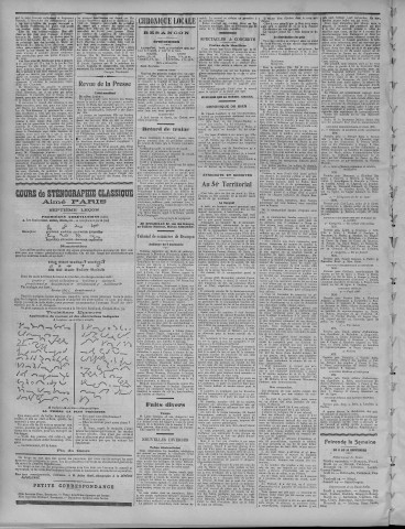 09/09/1907 - La Dépêche républicaine de Franche-Comté [Texte imprimé]
