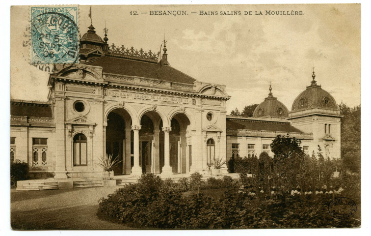 Besançon - Bains Salins de la Mouillère [image fixe] , Besançon : Edition Simili Charbon, Teulet - Besançon, 1901/1905