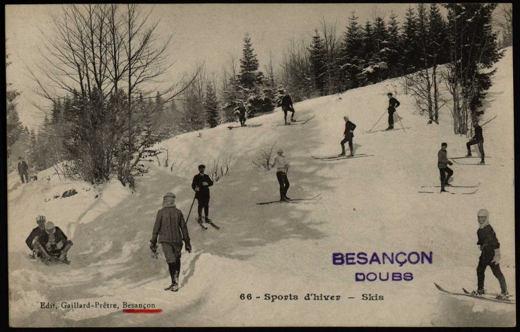 Sports d'hiver - Skis [image fixe] , Besançon : Edition Gaillard-Prêtre, 1912-1920