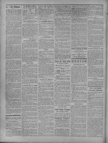 23/07/1919 - La Dépêche républicaine de Franche-Comté [Texte imprimé]