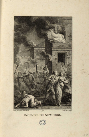 Incendie de New-York [image fixe] / Dessiné par le Barbier, Peintre du Roi, 1782, Gravé par L. Halbou. , 1782