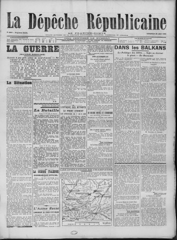 25/06/1915 - La Dépêche républicaine de Franche-Comté [Texte imprimé]