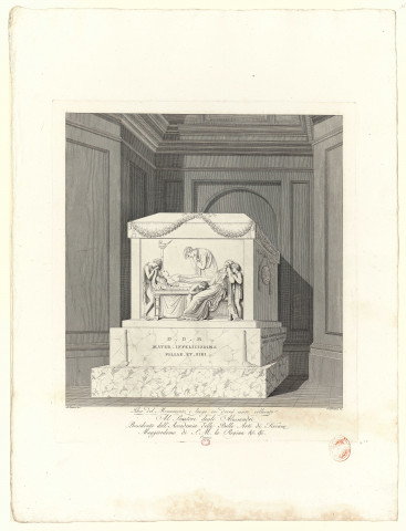 Tombeau de la comtesse de Haro [image fixe] / A. Canova inv., P. Fontana inc. , 1750/1850