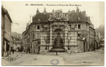 Besançon. - Fontaine et Place de l'Etat-Major [image fixe] , Besançon : Etablissements C. Lardier ; C. L. B., 1915/1930