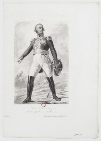 Lecourbe (Claude-Jacques) [image fixe] / Diagraphe et Pantographe Gavard  ; Peint par Vauchelet , Paris : Gavard, 1815/1820