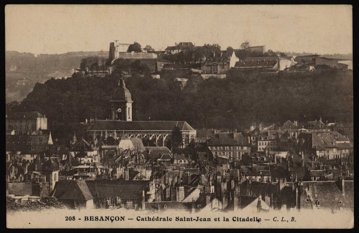 Besançon-les-Bains. - Cathédrale Saint Jean et Citadelle [image fixe] , Besançon : [Etablissements C. Lardier] - Besançon, 1904/1930