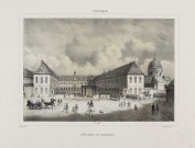 Hôpital St. Jacques [image fixe] : Besançon / Ravignat del et lith.  ; lith. de Valluet Jne editeur : Imprimerie Valluet jeune, 1800-1899