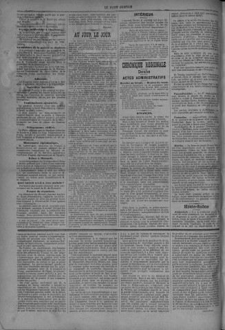 23/09/1883 - Le petit comtois [Texte imprimé] : journal républicain démocratique quotidien