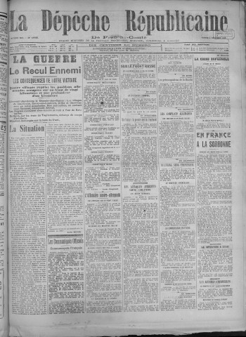 03/11/1917 - La Dépêche républicaine de Franche-Comté [Texte imprimé]