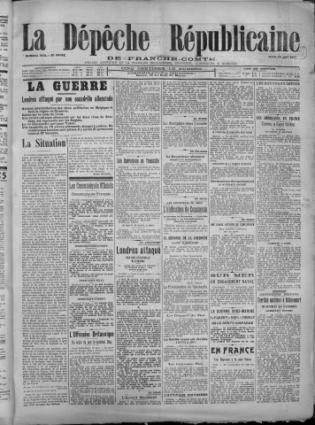 14/06/1917 - La Dépêche républicaine de Franche-Comté [Texte imprimé]