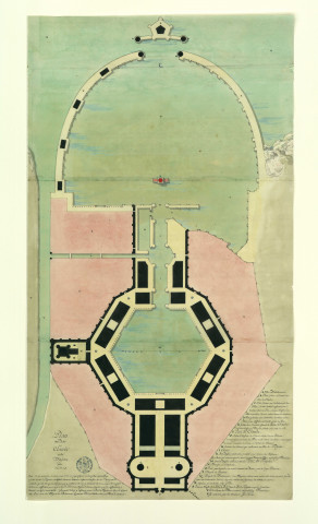 Plan des ports de Claude et de Trajan près d'Ostie / Pierre-Adrien Pâris , [S.l.] : [P.-A. Pâris], [1700 - 1800]