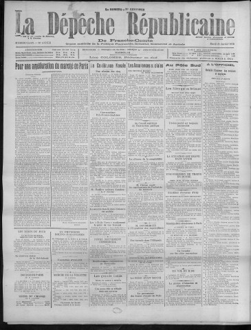 28/01/1930 - La Dépêche républicaine de Franche-Comté [Texte imprimé]