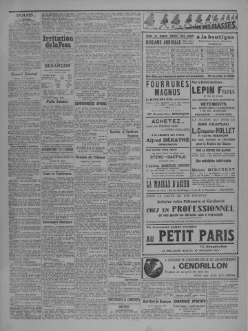 28/09/1932 - Le petit comtois [Texte imprimé] : journal républicain démocratique quotidien