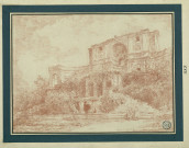 Vue du Casino de la villa Sacchetti / Hubert Robert , Rome, 1762