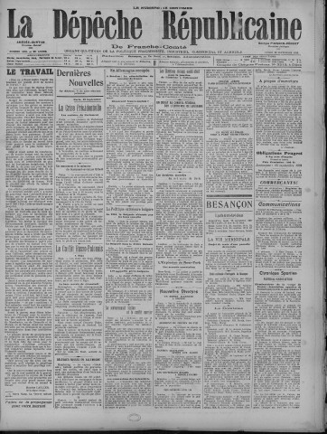 20/09/1920 - La Dépêche républicaine de Franche-Comté [Texte imprimé]