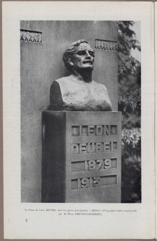 01/1939 - Bulletin / Société des amis de Léon Deubel