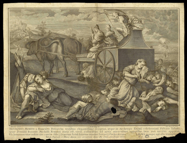 [Le triomphe de la mort] [image fixe] / Titianus pinxit ; Sylv ; Io. ant. Buti del ; Pomarede Sculp , 1770