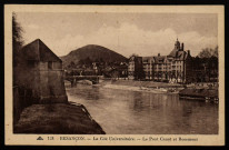 Besançon. - La cité universitaire. - Le Pont Canot et Rosemont [image fixe] , Strasbourg : Cie Alsacienne des Arts Photomécaniques, 1904/1930