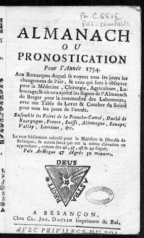 1754 - Dieu soit béni [Texte imprimé]