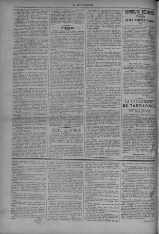 22/09/1883 - Le petit comtois [Texte imprimé] : journal républicain démocratique quotidien