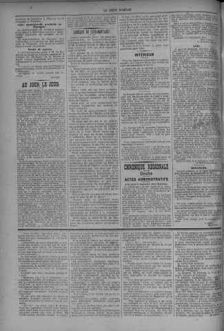 18/09/1883 - Le petit comtois [Texte imprimé] : journal républicain démocratique quotidien