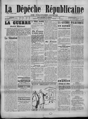 06/12/1915 - La Dépêche républicaine de Franche-Comté [Texte imprimé]