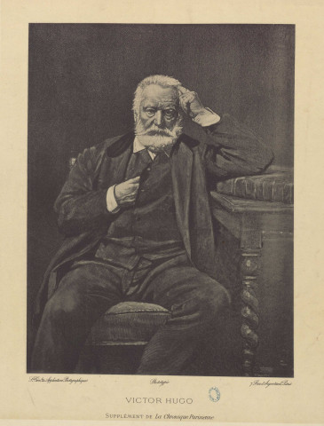 Victor Hugo [image fixe] / M. Vallette  ; S.té Gén.le des Applications Photographiques S.té Gén.le des Applications Photographiques, 1800/1899