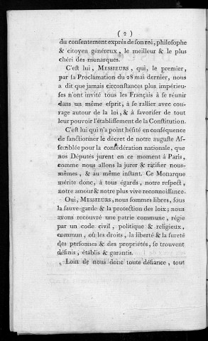 Discours de M. Ordinaire, maire de Besançon, à la cérémonie de la fédération du 14 juillet 1790