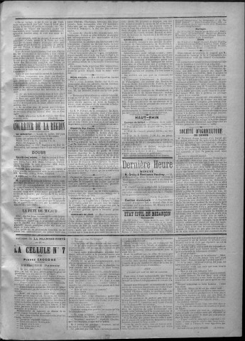 25/07/1887 - La Franche-Comté : journal politique de la région de l'Est