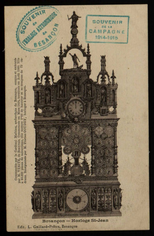 Besançon - Horloge St-Jean [image fixe] , Besançon : Edit. L. Gaillard-Prêtre &#8211; Besançon, 1912/1920