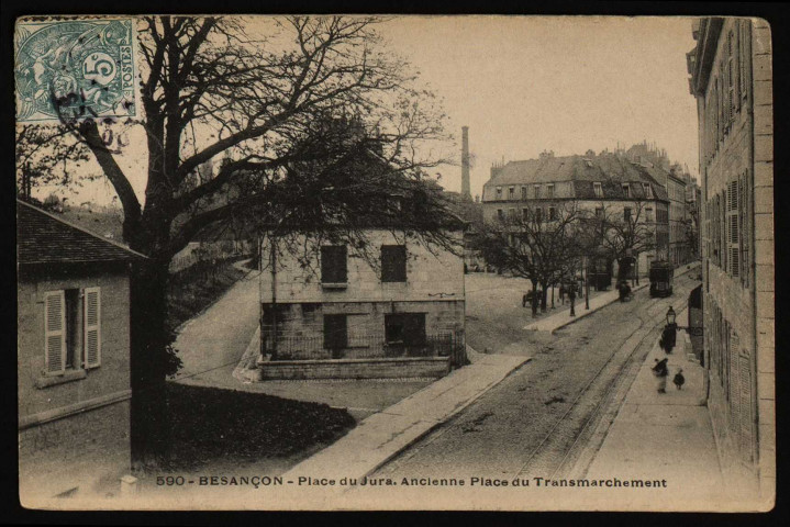 Besançon - Besançon - Place du Jura - Ancienne Place du Transmarchement. [image fixe] , 1904/1910