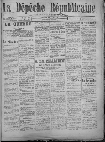 06/04/1917 - La Dépêche républicaine de Franche-Comté [Texte imprimé]