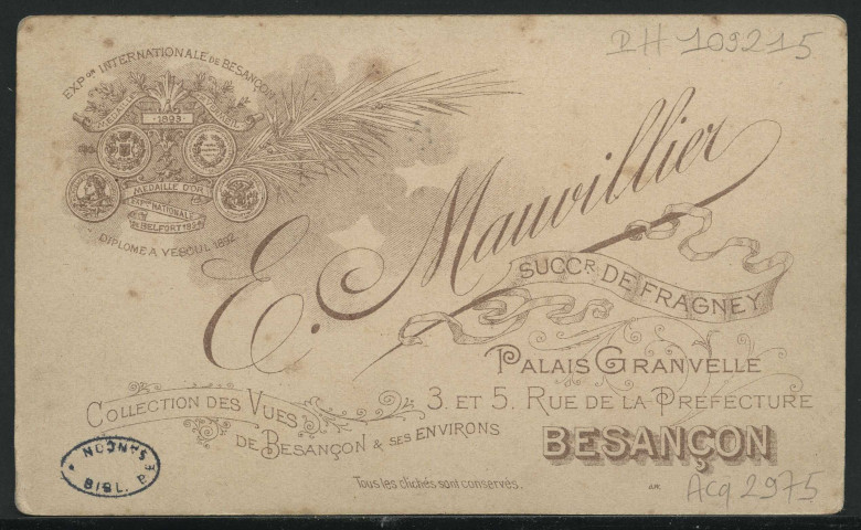 Mauvillier, Emile. Statue de Notre-Dame d'Aigremont