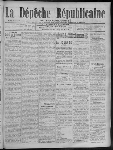 30/07/1906 - La Dépêche républicaine de Franche-Comté [Texte imprimé]