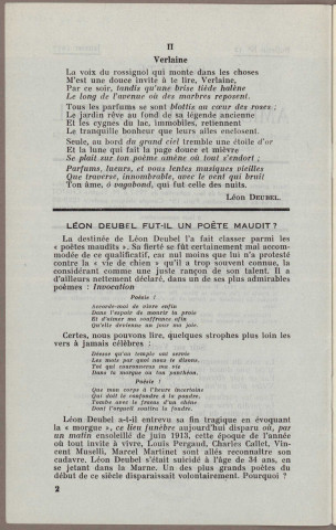 01/1957 - Bulletin / Société des amis de Léon Deubel