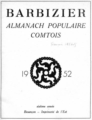 Barbizier [Texte imprimé] 1952