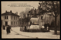 Besançon - Avenue de l'Elvétie Ecole maternelle et Statue Proudhon [image fixe] , Besançon : Edit. L. Gaillard-Prêtre:, 1912-1920