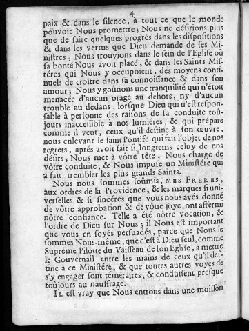 Lettre pastorale de Monseigneur... archevêque de Besançon [28 novembre 1735]