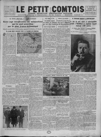 16/12/1935 - Le petit comtois [Texte imprimé] : journal républicain démocratique quotidien