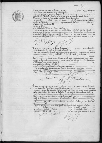 Registre des décès, 1905