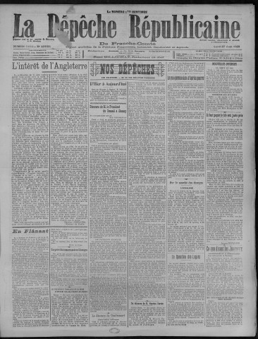 27/08/1923 - La Dépêche républicaine de Franche-Comté [Texte imprimé]