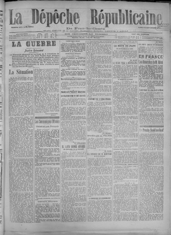 10/09/1917 - La Dépêche républicaine de Franche-Comté [Texte imprimé]